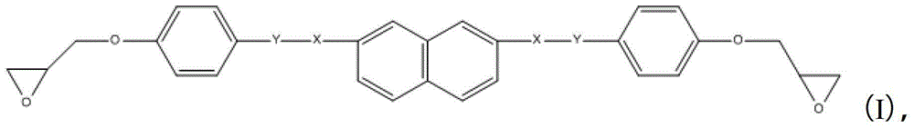 Naphthalene-containing liquid crystal epoxy resin compound, its preparation method and composition