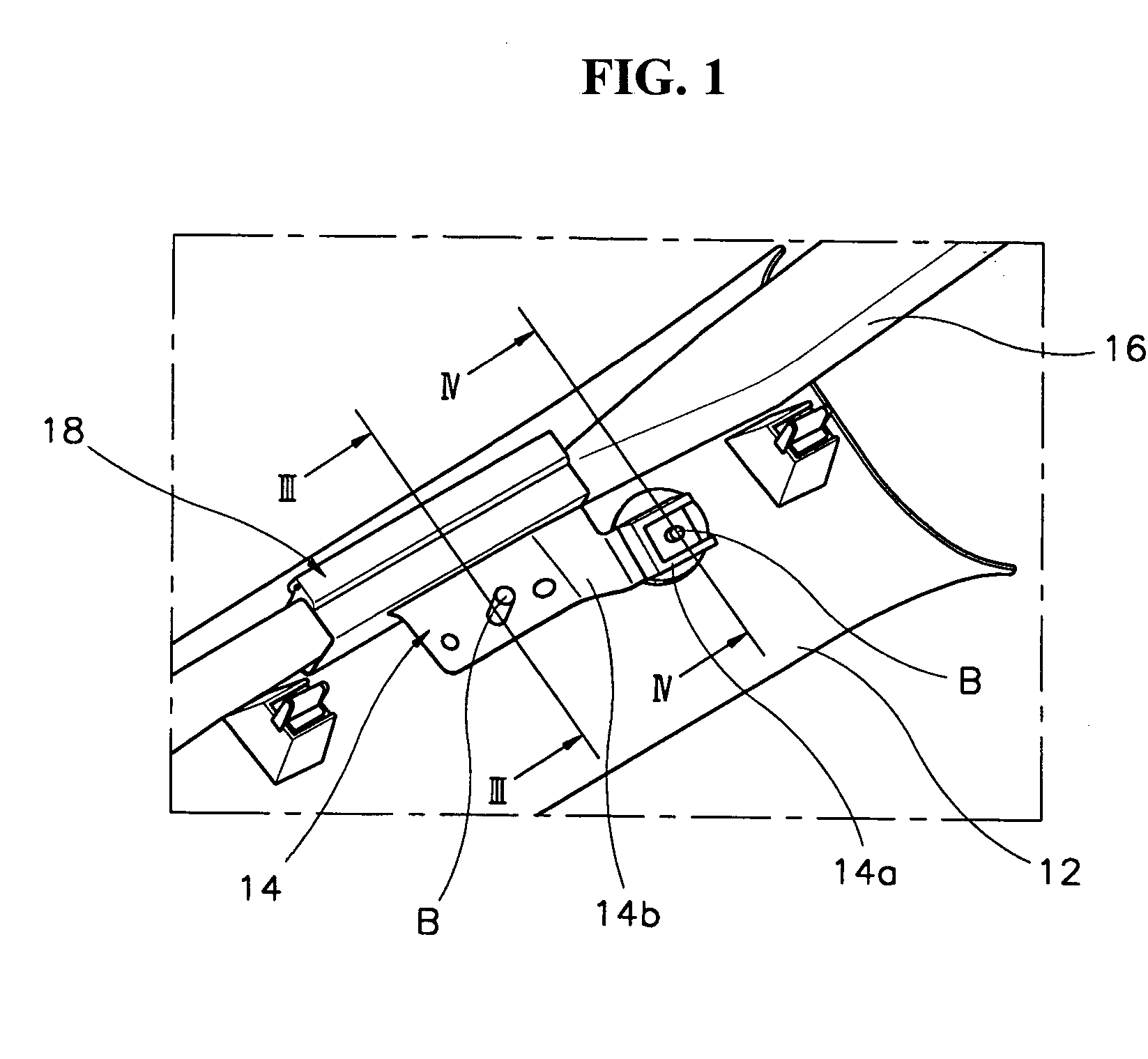 Mounting structure of trim for receiving curtain airbag