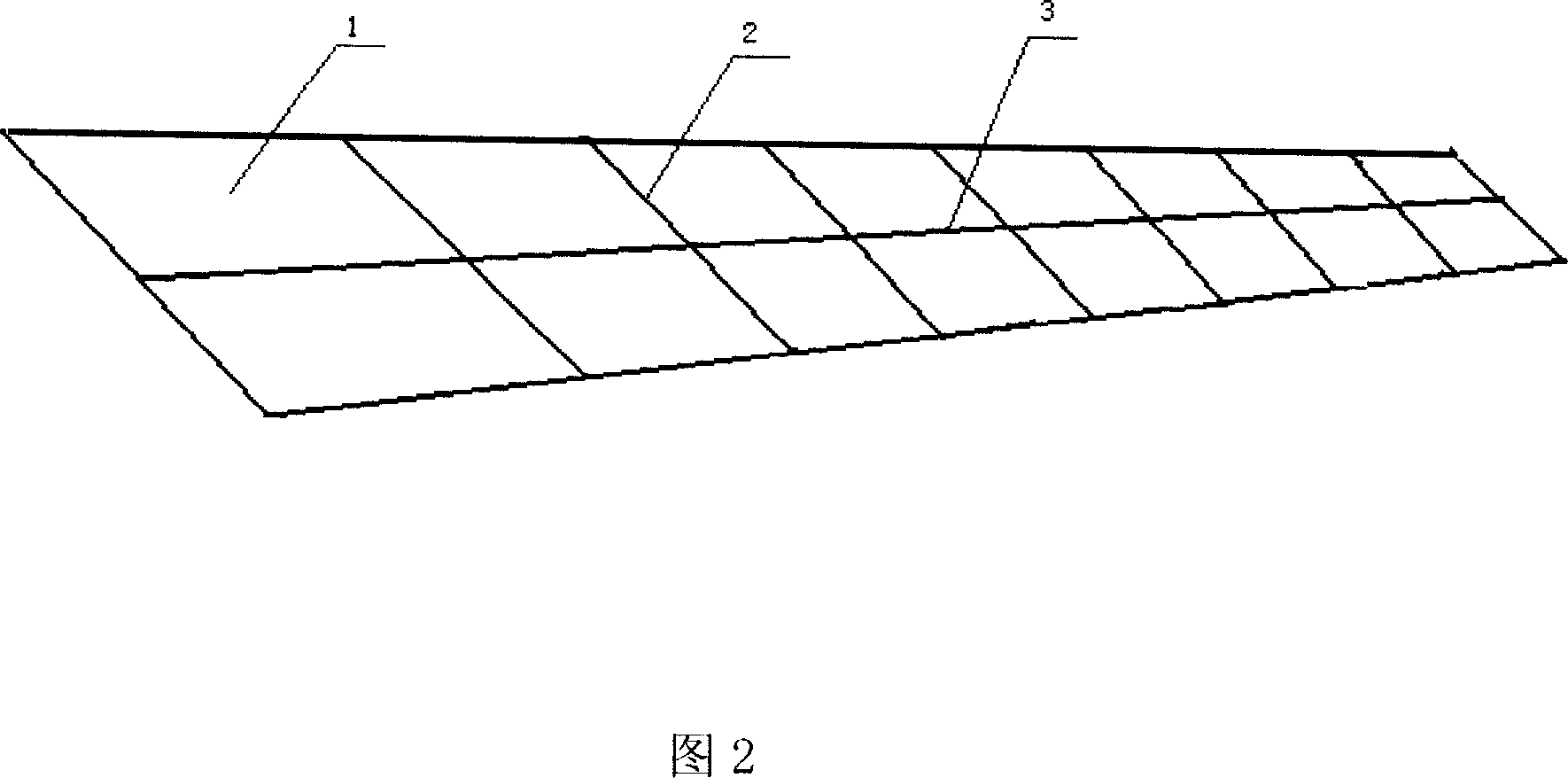 Prestressing shot-blasting formation technique for double-curved wallboard