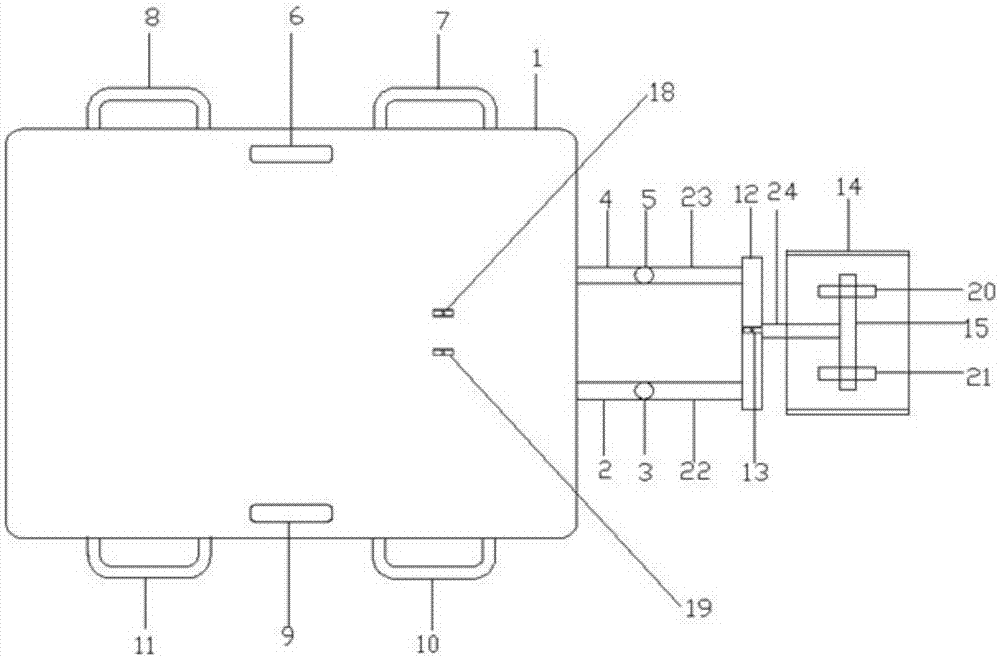 Adjustable anterior cervical surgery position arranging device for spine surgery