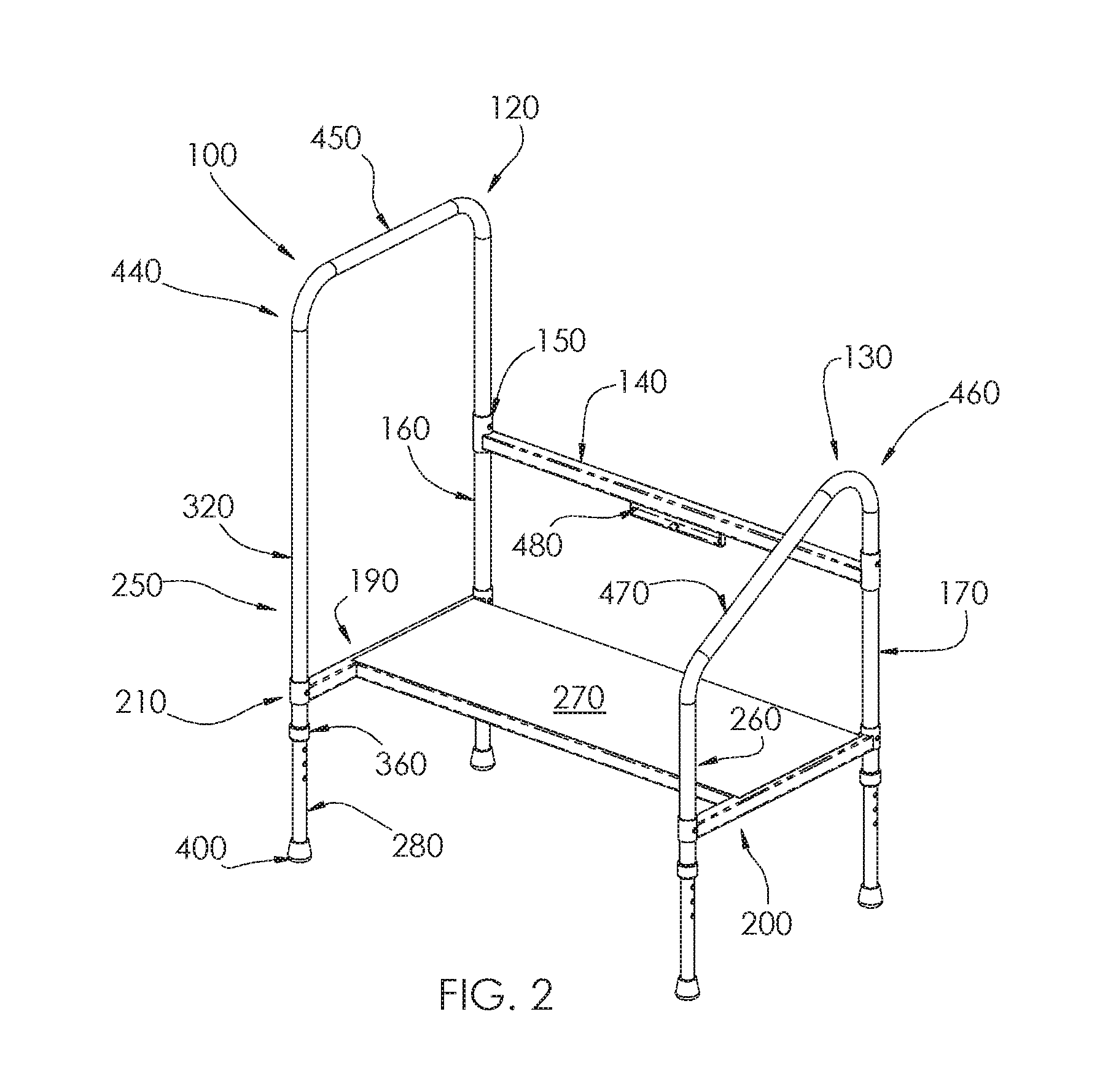 Bed step stool and method of use