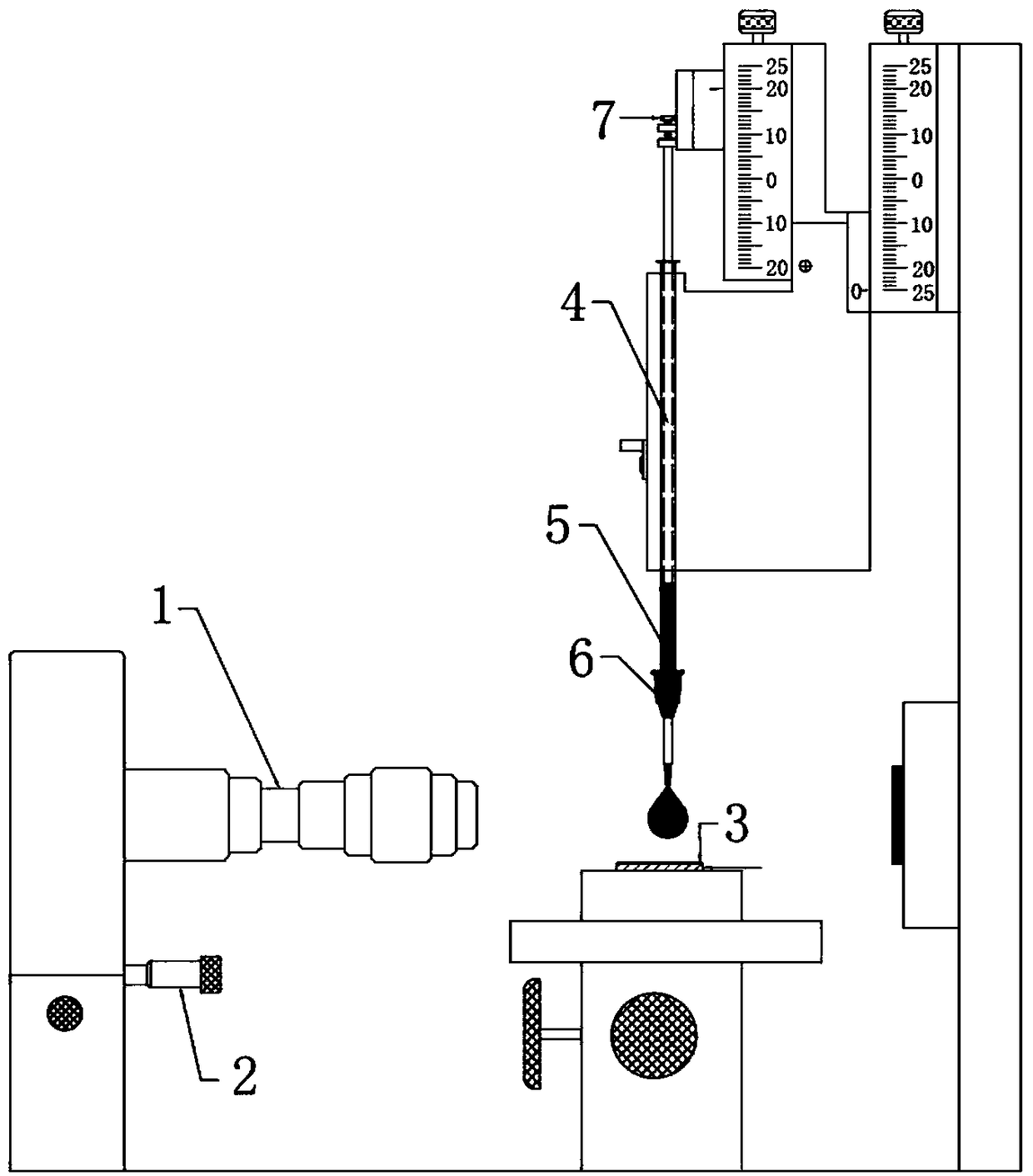 Method for representing resin on wetting performance of glass fiber