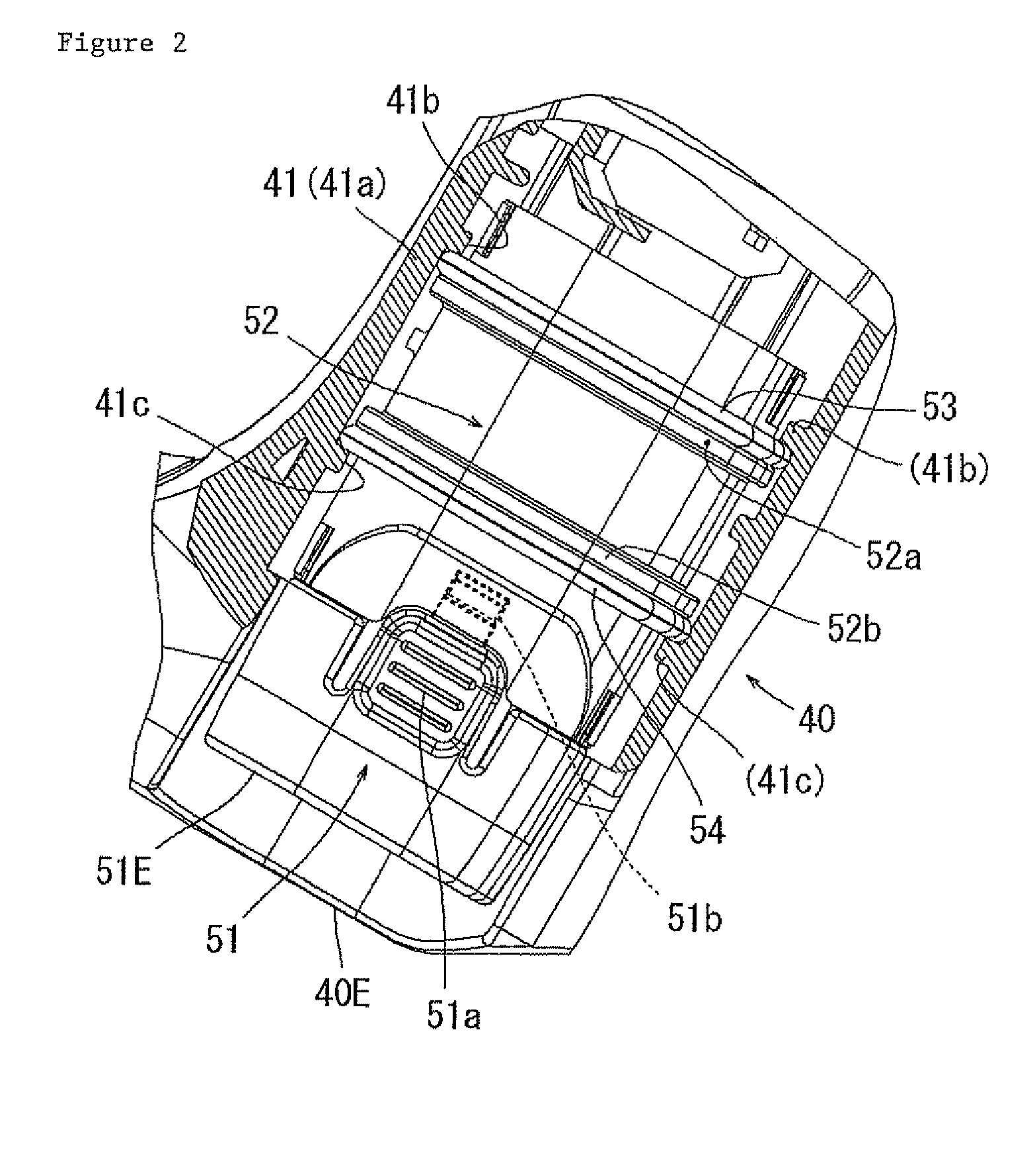 Battery holder for a driving tool