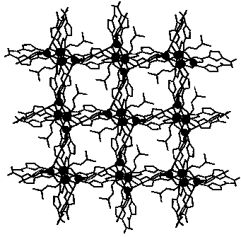 A kind of zinc-rare earth metal-organic framework fluorescent sensing material and its synthesis method