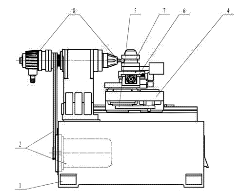 Numerical control spherical lathe