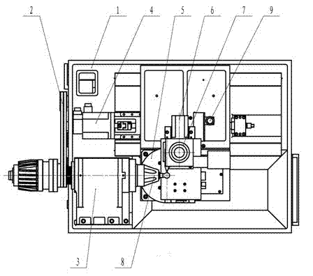 Numerical control spherical lathe