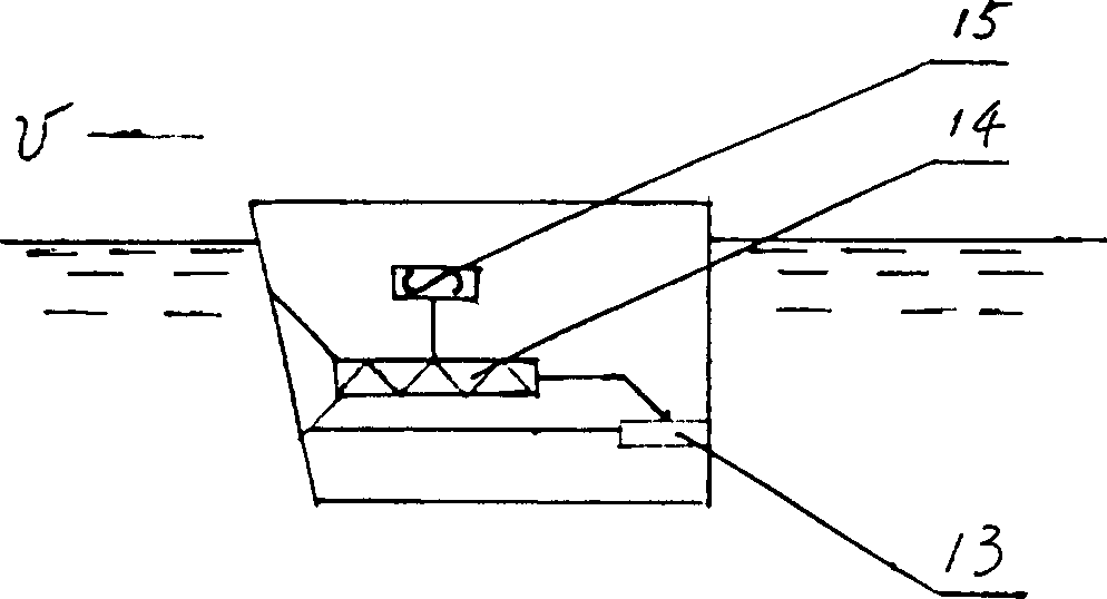 Water spraying propelling device