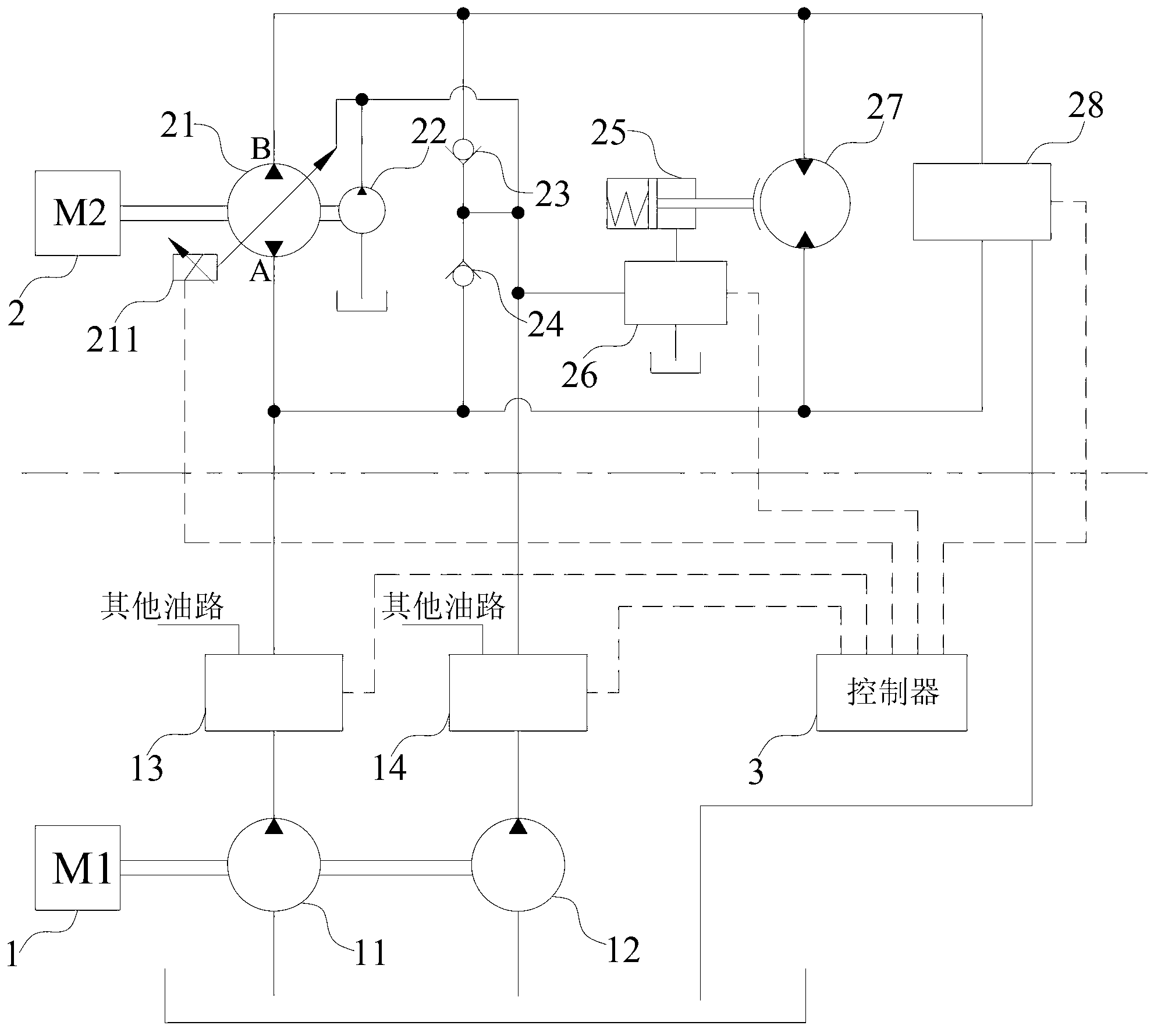 Engineering machinery and engine starting ignition system thereof