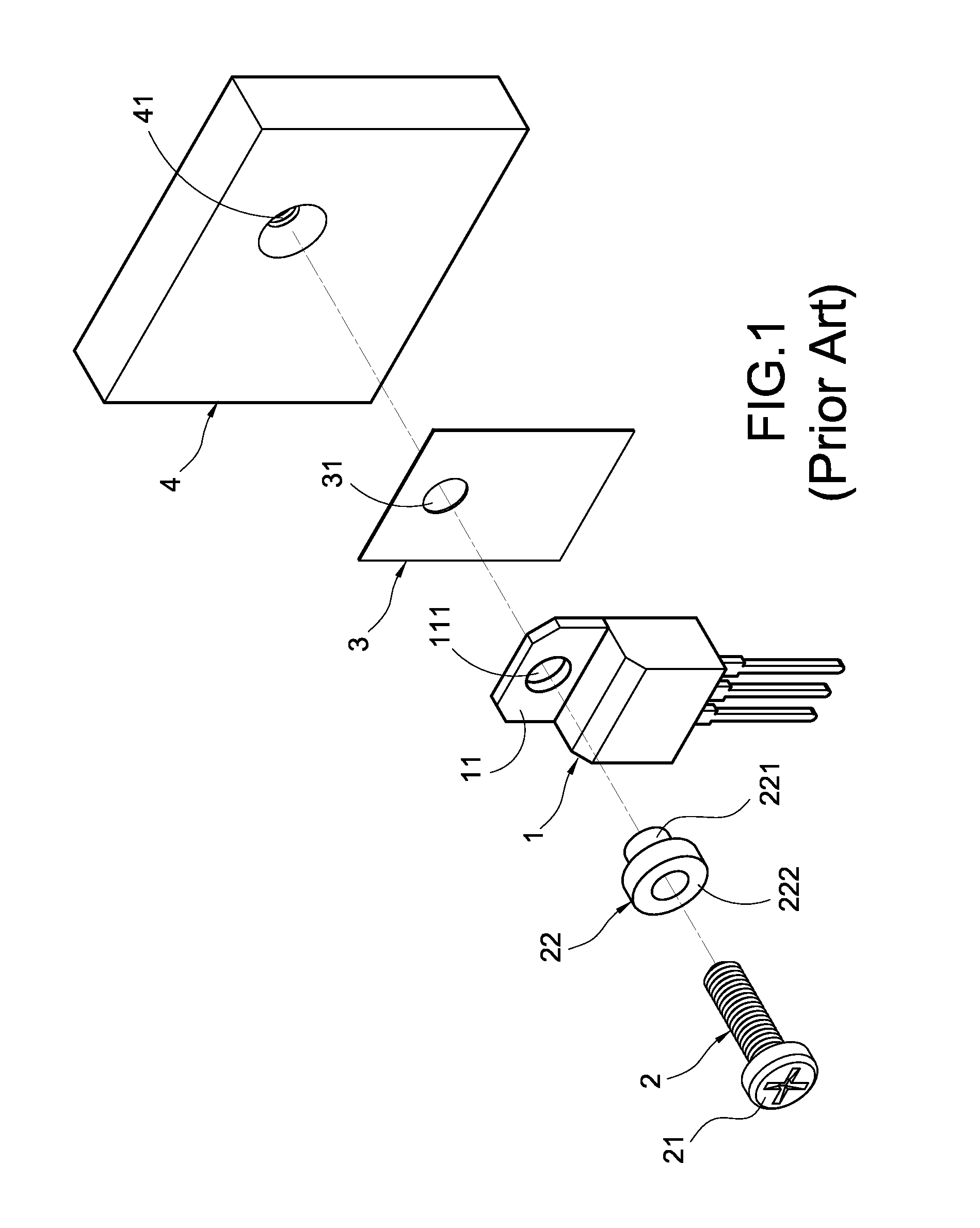 Integrated device of heat dissipation unit and package component and a fastening structure for the same