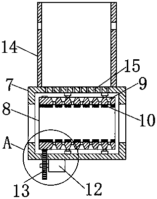 Salting device used for intestinal casing shrinking machine