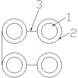 Parallel bundled overhead conductor