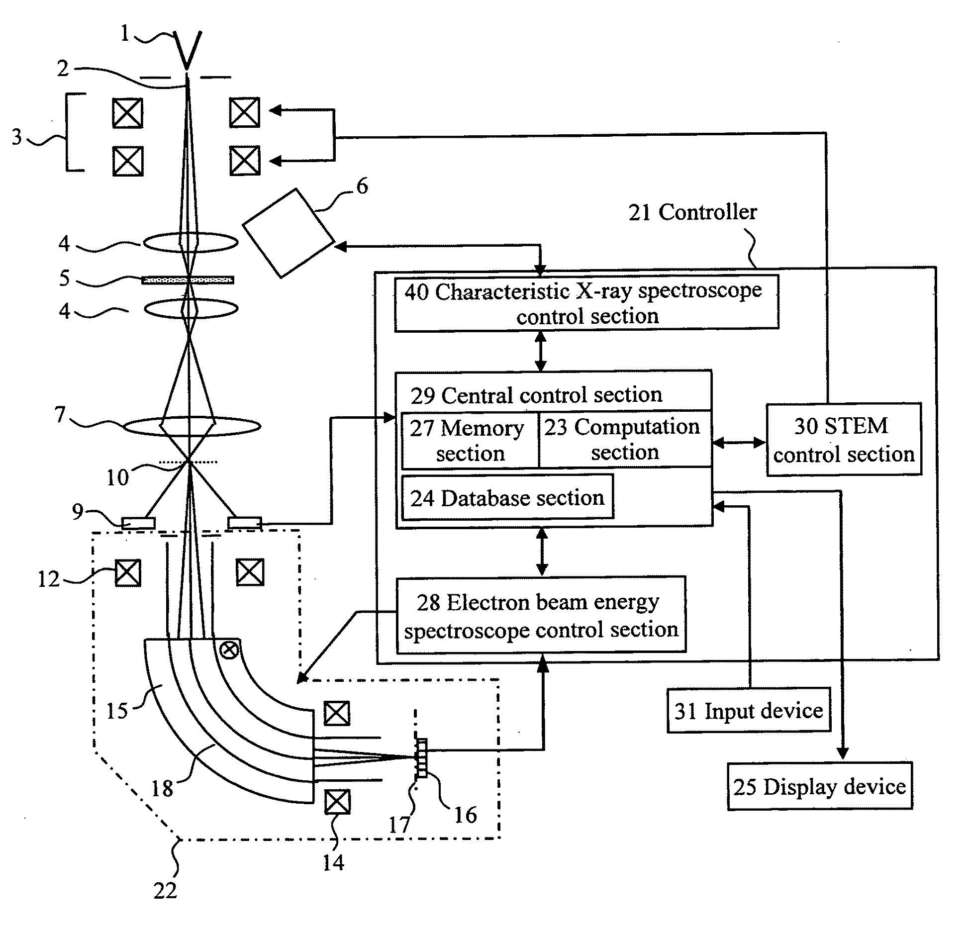 Electronic microscope apparatus