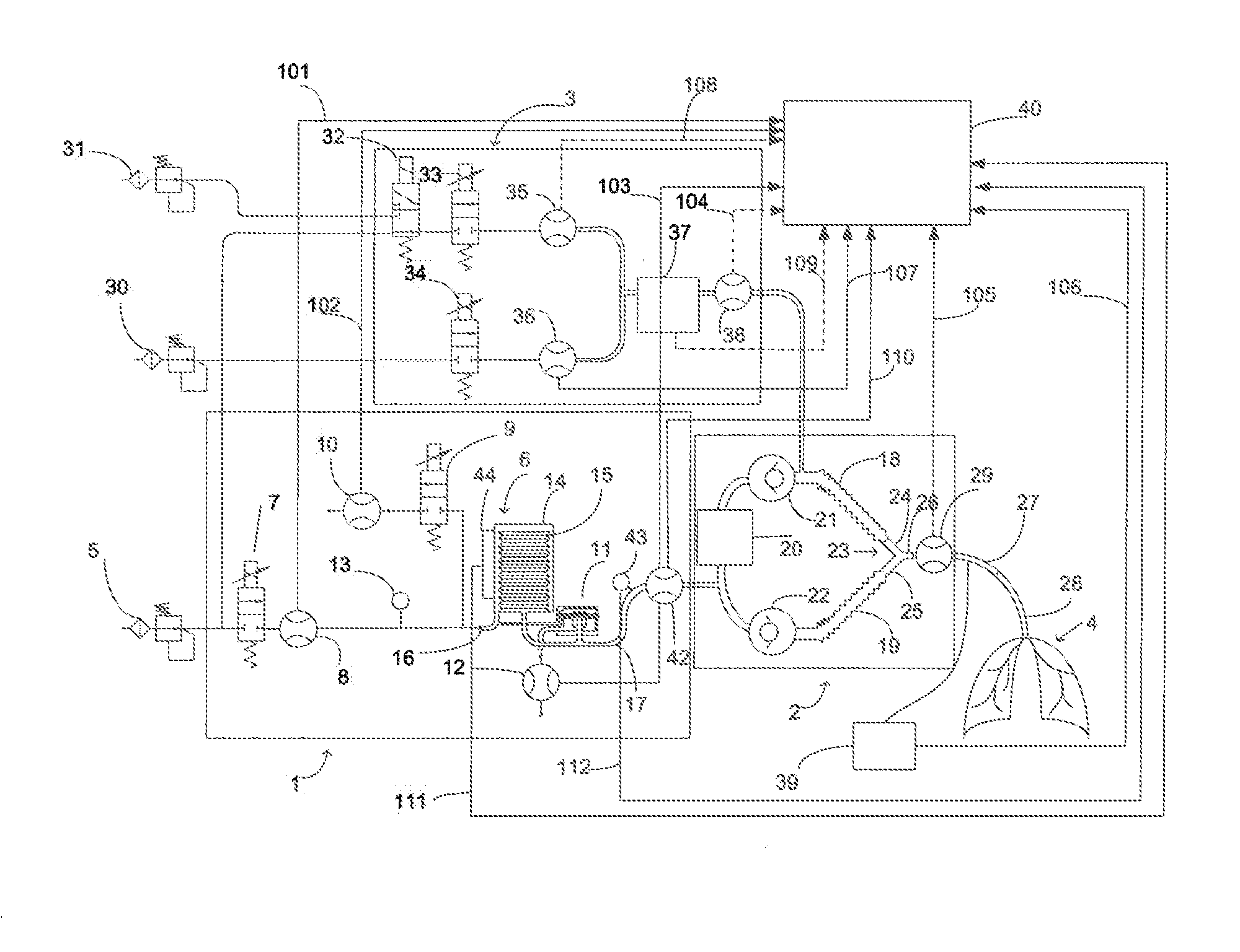 Method and arrangement for detecting a leak in anesthesia system