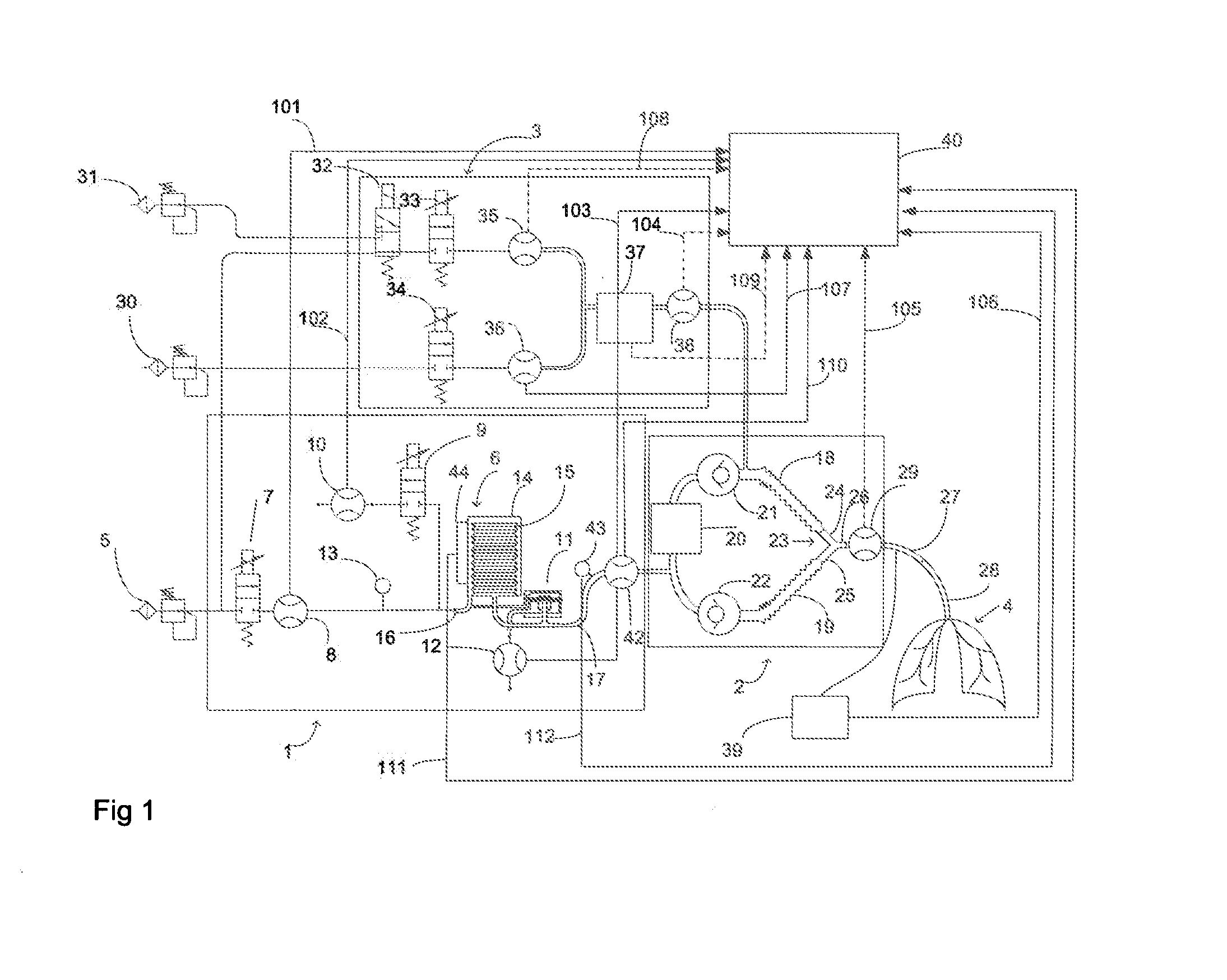 Method and arrangement for detecting a leak in anesthesia system