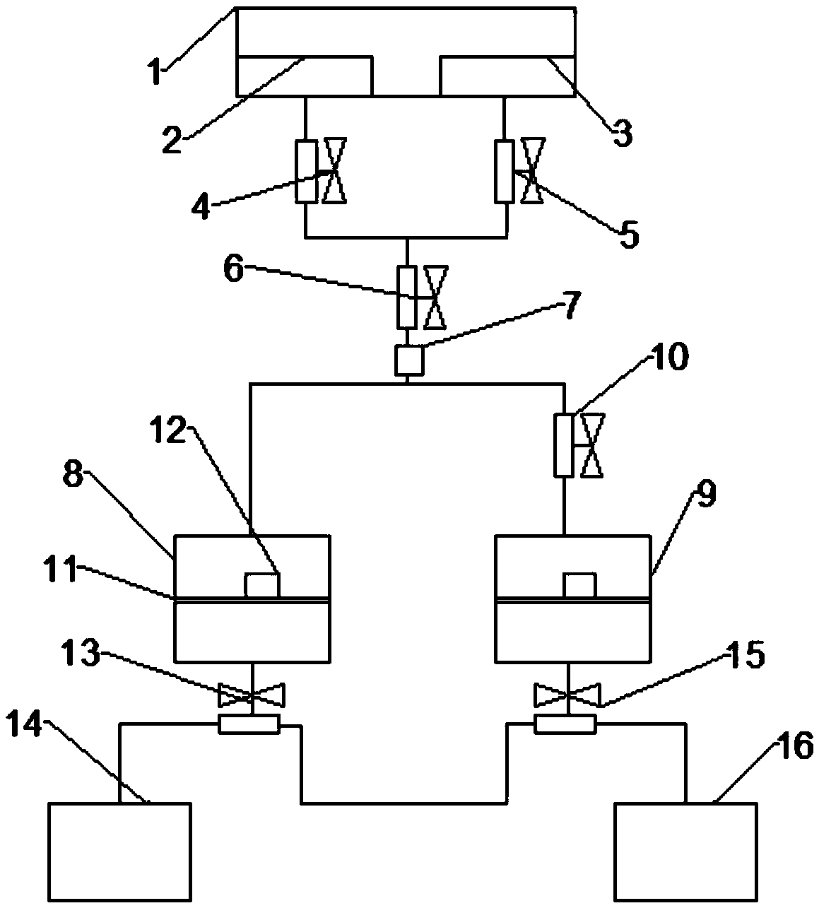 Automatic gastric lavage device under intelligent control