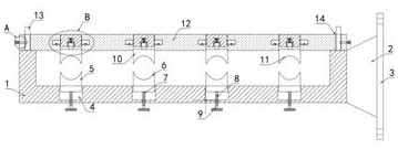 Cable fixing clamp for electric power engineering installation