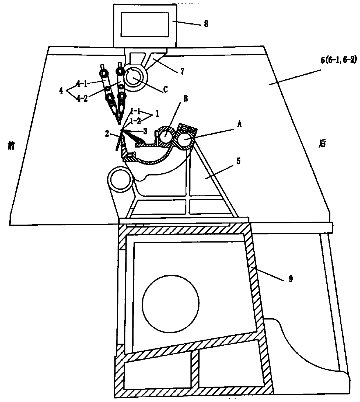 Woven baler warp knitting machine