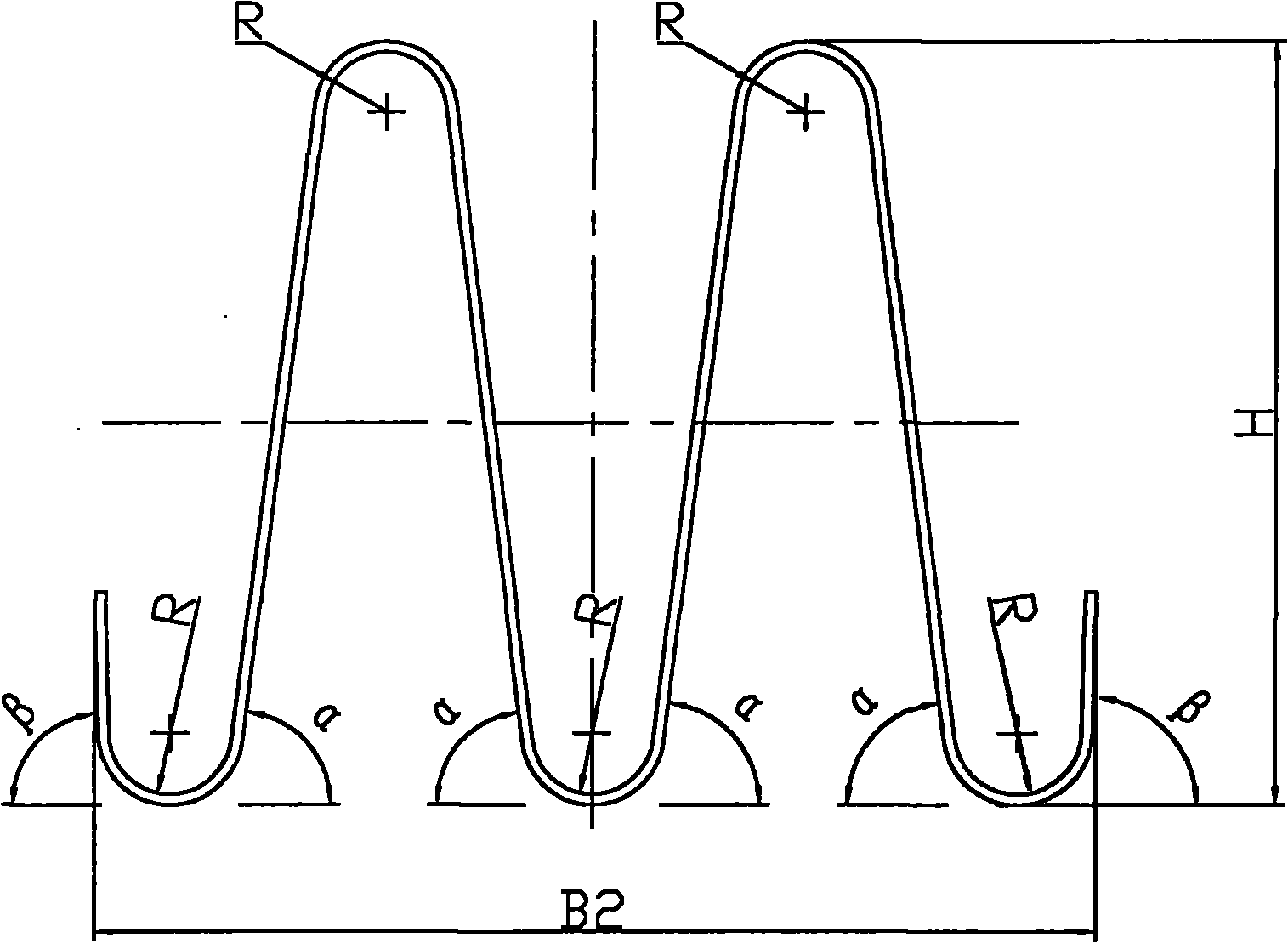 Continuous roll cold bending forming method for stainless steel corrugated plates