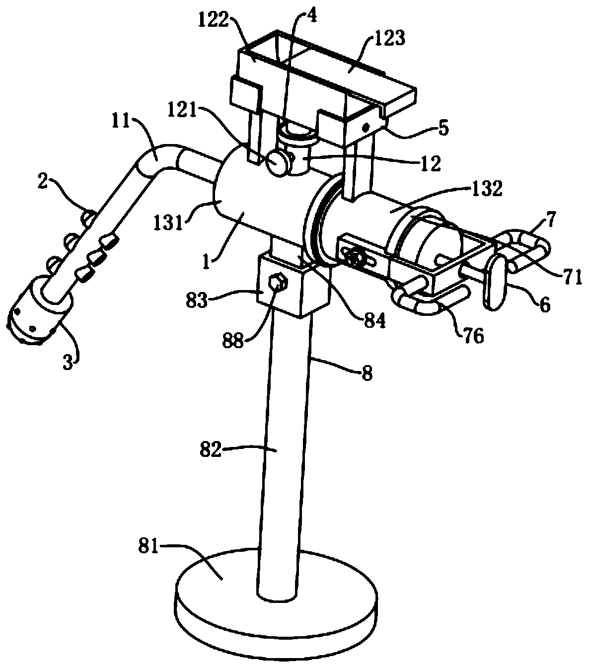 Emetic device for emergency internal medicine