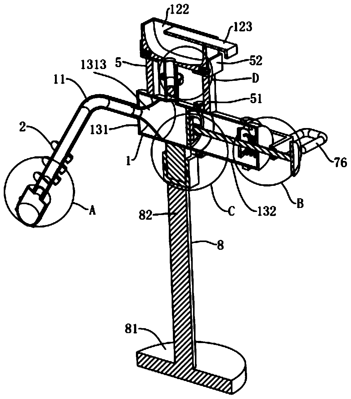 Emetic device for emergency internal medicine