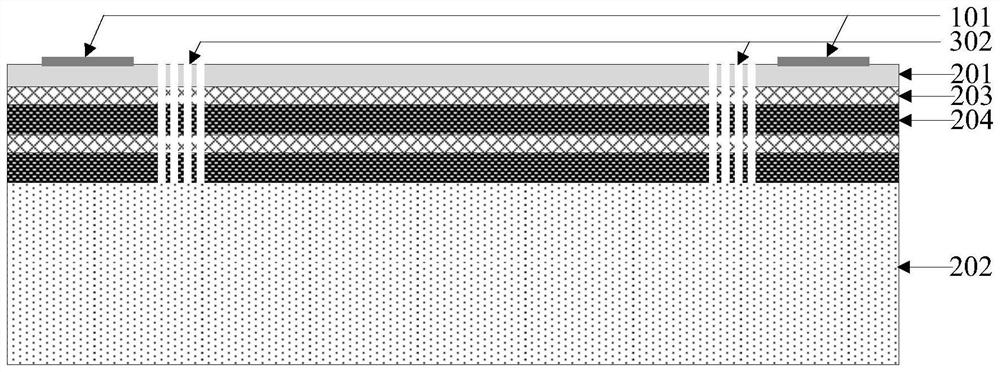 Film bulk acoustic resonator for suppressing side energy radiation based on photonic crystal