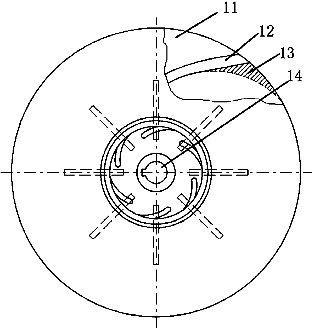 Production technology for impellers with different lifts by utilizing existed impeller mold