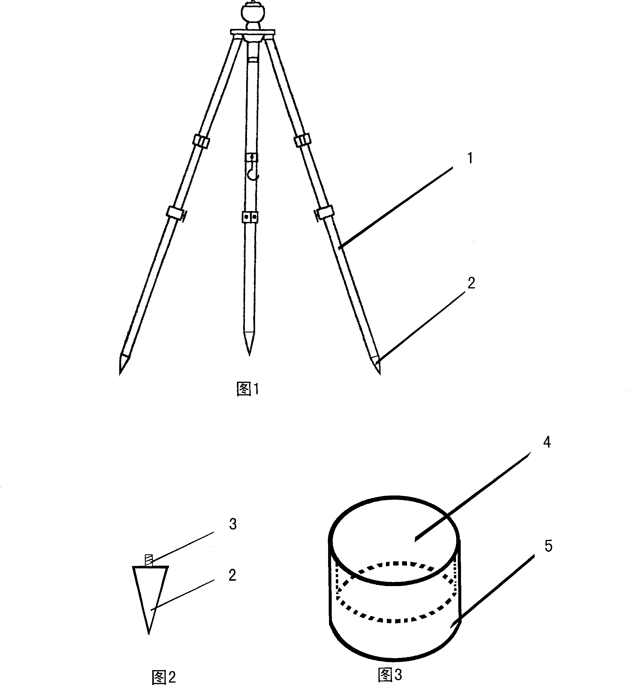 Supporting feet for triangular bracket