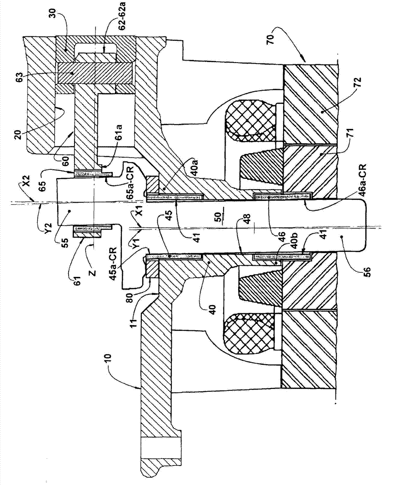 Bearing arrangements in refrigeration reciprocating compressor