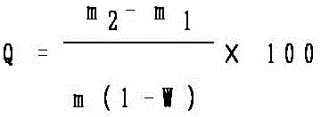 High-accuracy testing method of oil content of polyester staple fibers