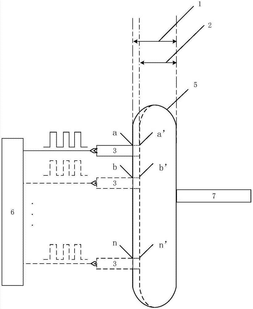 Method for measuring free hemoglobin by double-optical-path multiposition intra-frequency-domain fluorescence light intensity