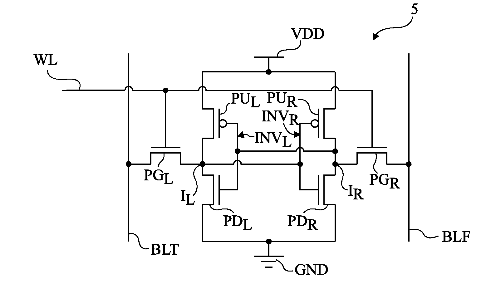 Volatile Memory with a Decreased Consumption