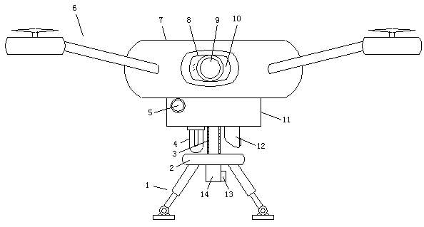 Unmanned aerial vehicle for fire fighting