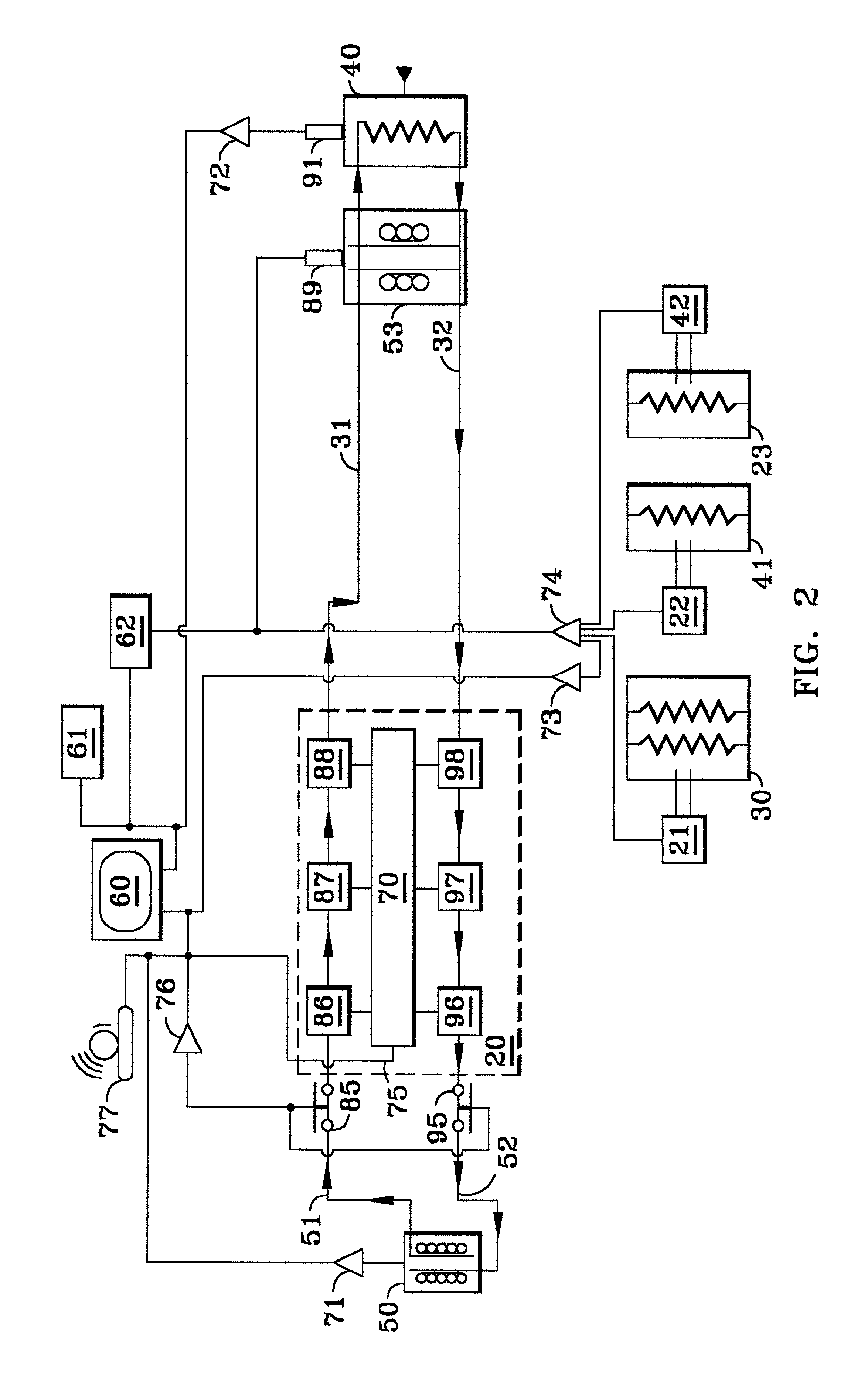 Apparatus and methods for monitoring and testing coolant recirculation systems