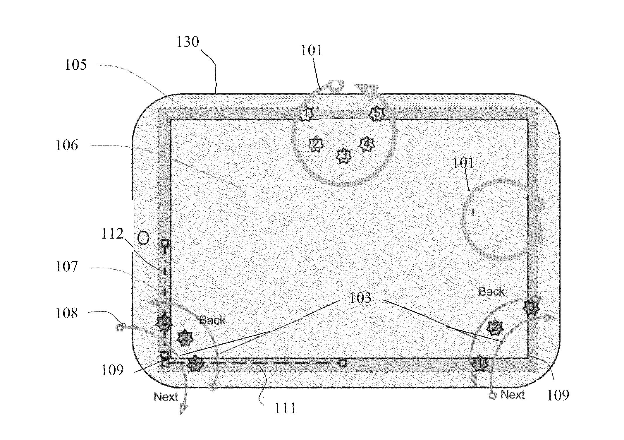 System and method for detecting and interpreting on and off-screen gestures