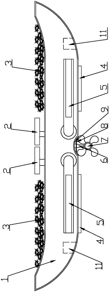 Multifunctional ecological landscape ship