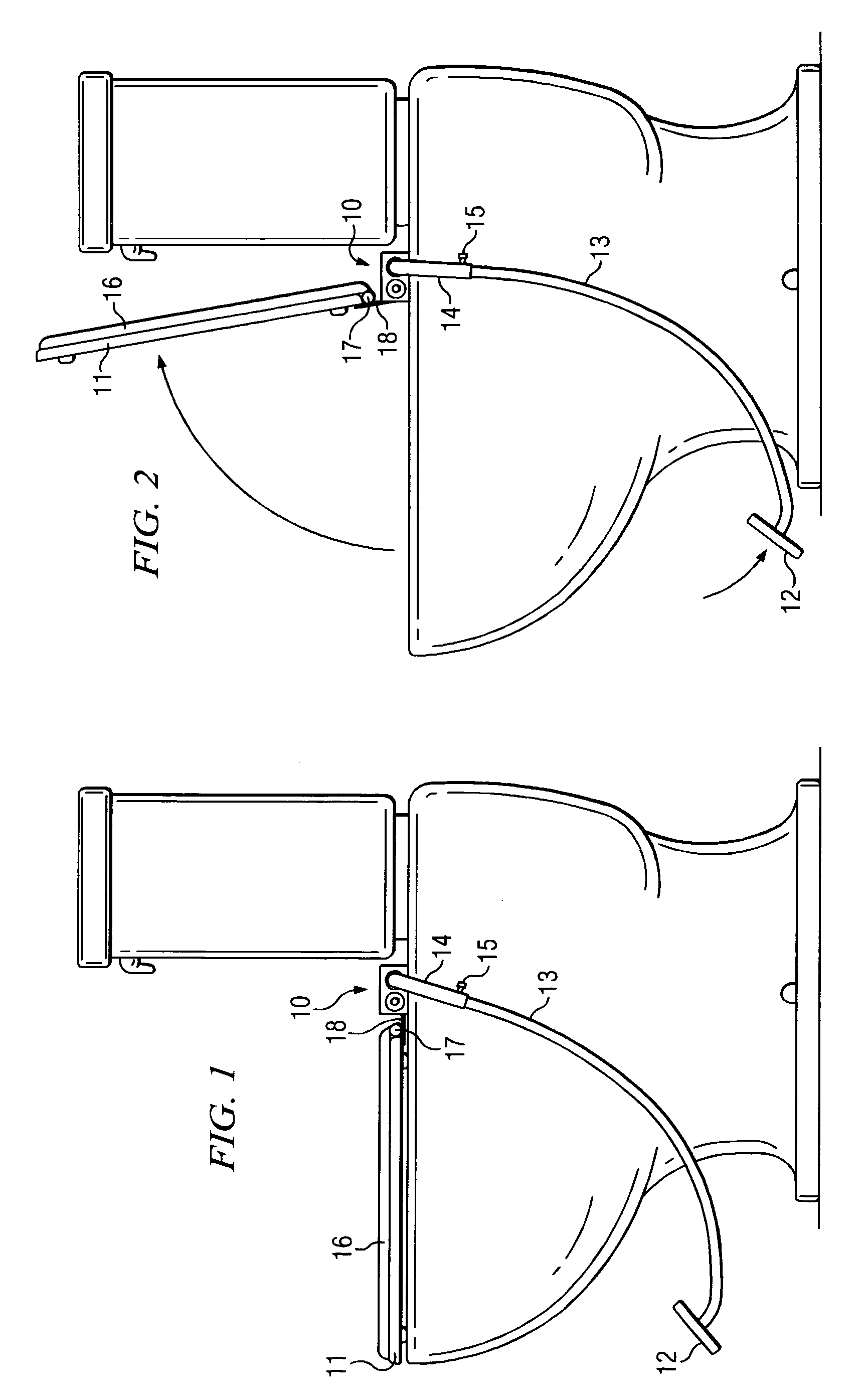 Foot-operated toilet seat