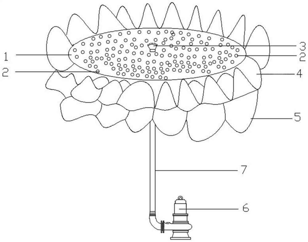 Novel riverway water purification device