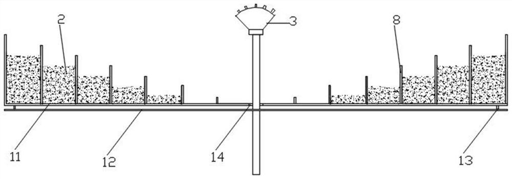 Novel riverway water purification device