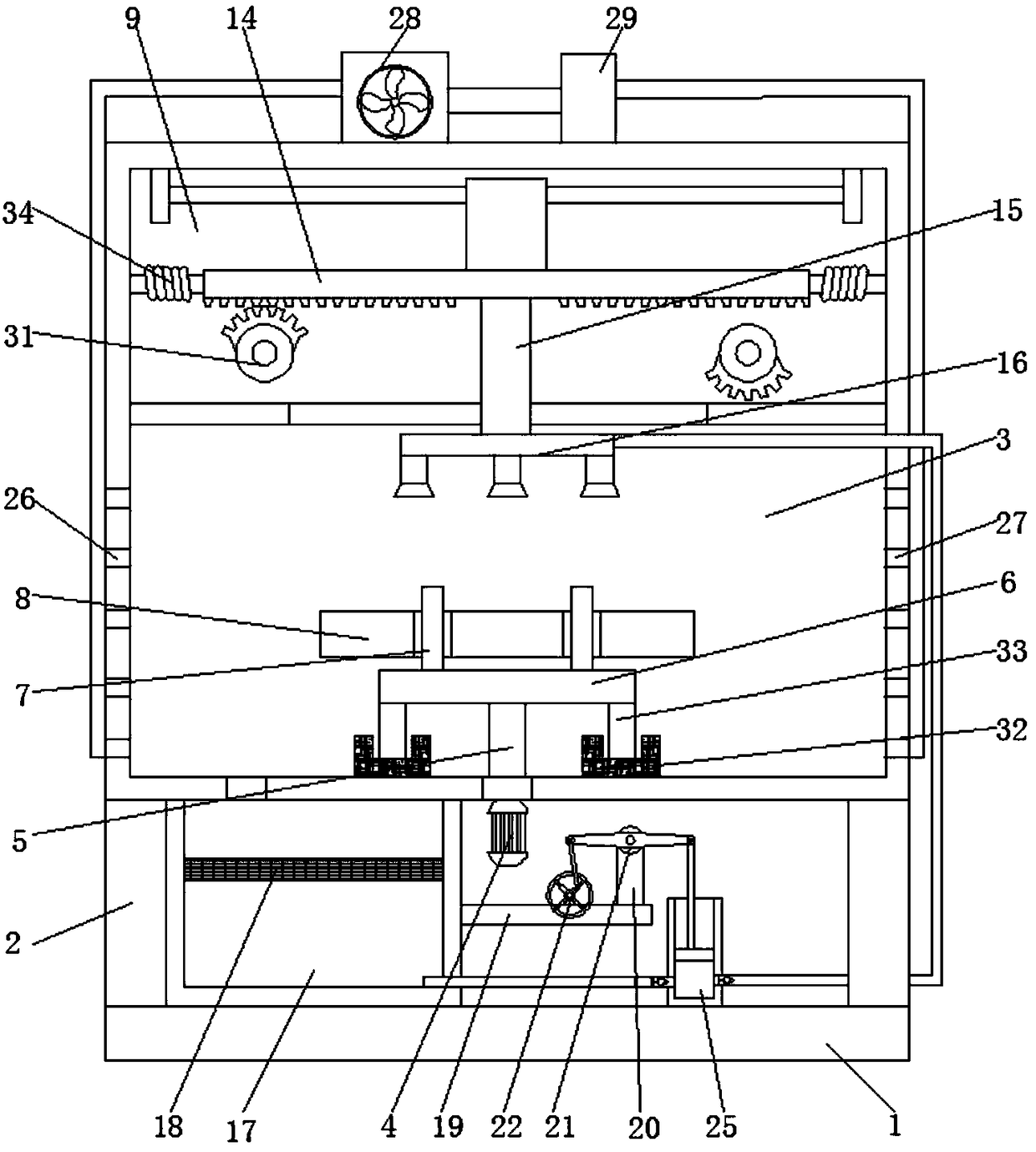 Hardware product paint spraying device