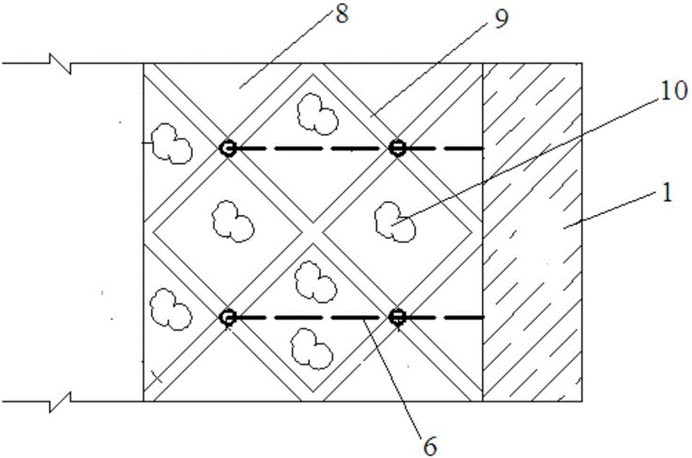 Root-anchor system reinforcing ecological slope protection method for fill slope