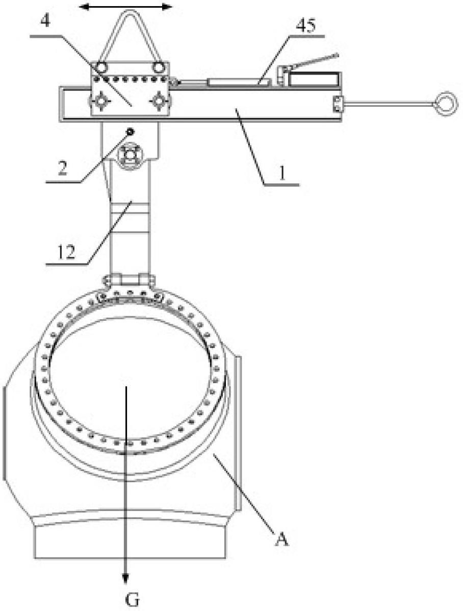 Lifting machine tool for impellers of offshore wind turbines