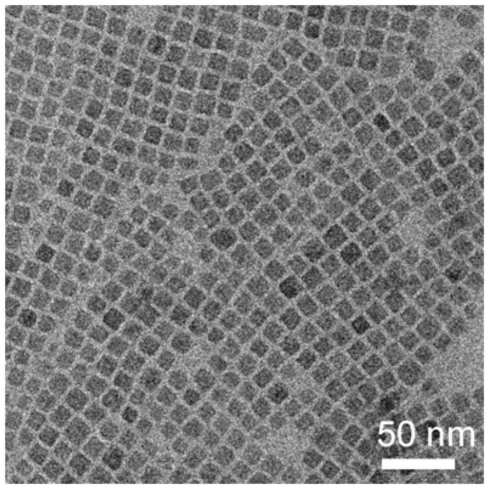 Coordinated water-containing lead-free all-inorganic indium-based zero-dimensional perovskite nanocrystal and preparation method thereof