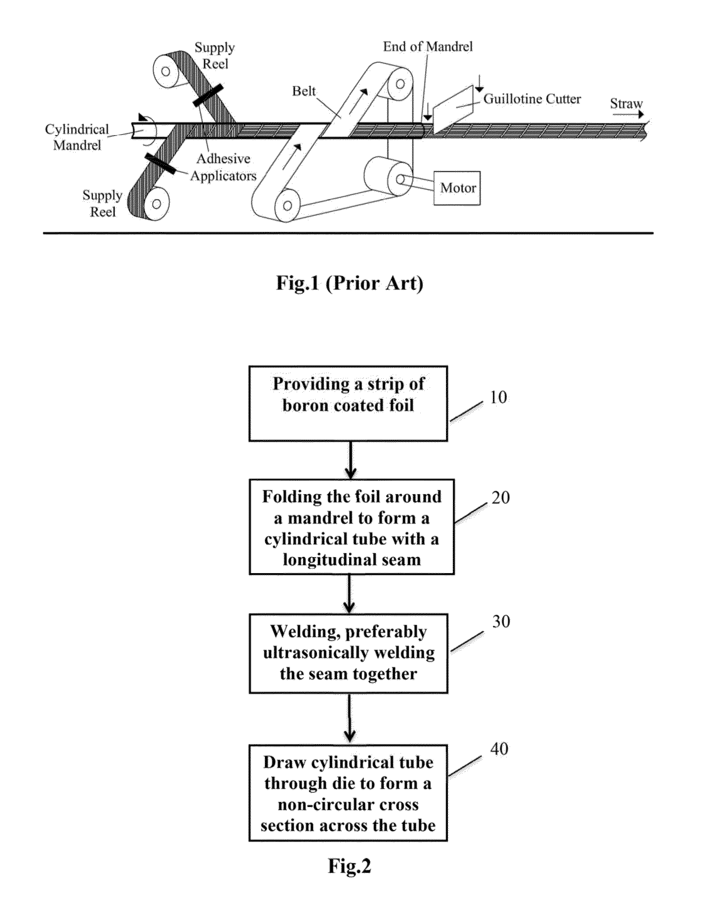 Method and Apparatus for Fabricating Boron Coated Straws for Neutron Detectors