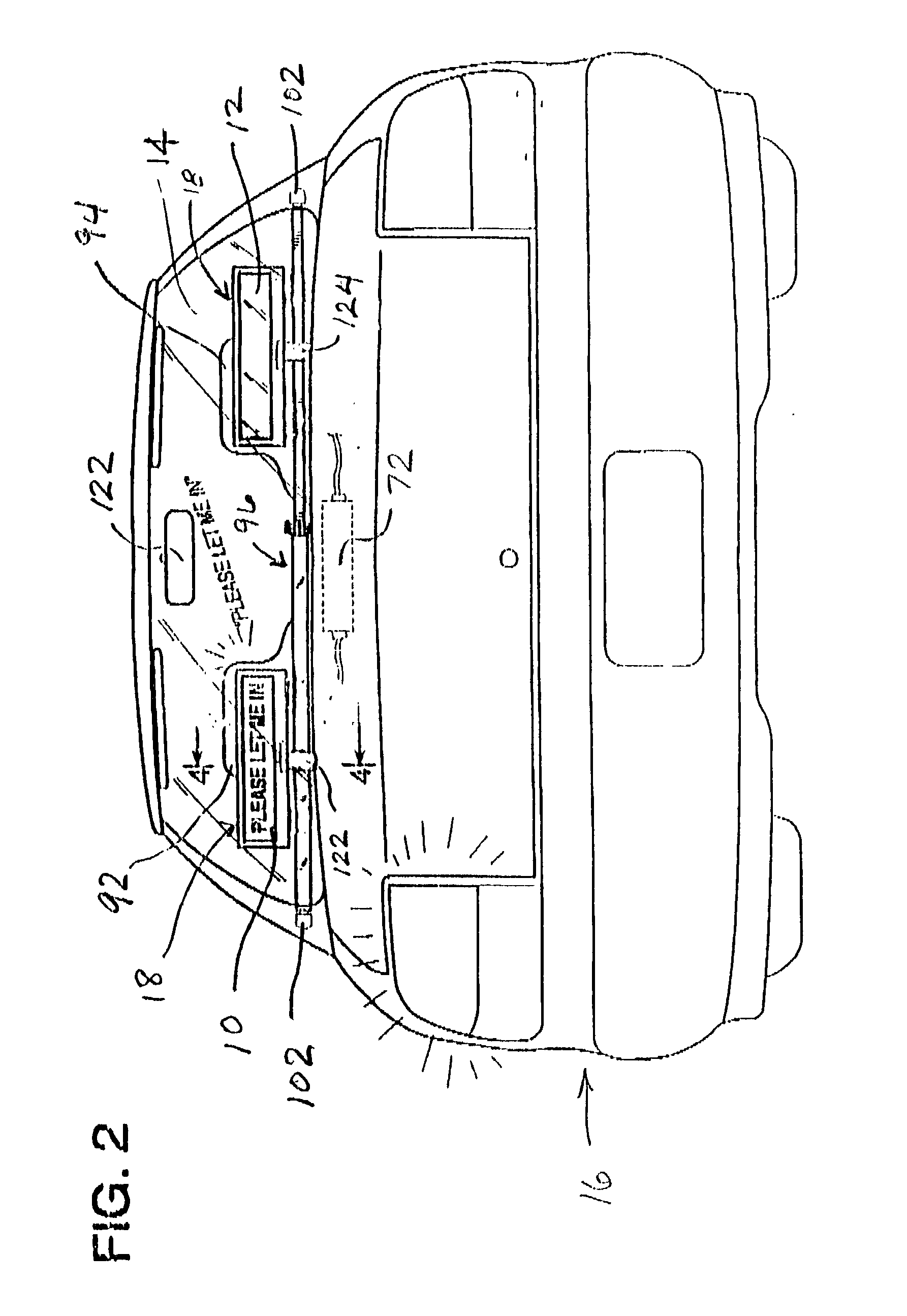 Automotive courtesy display