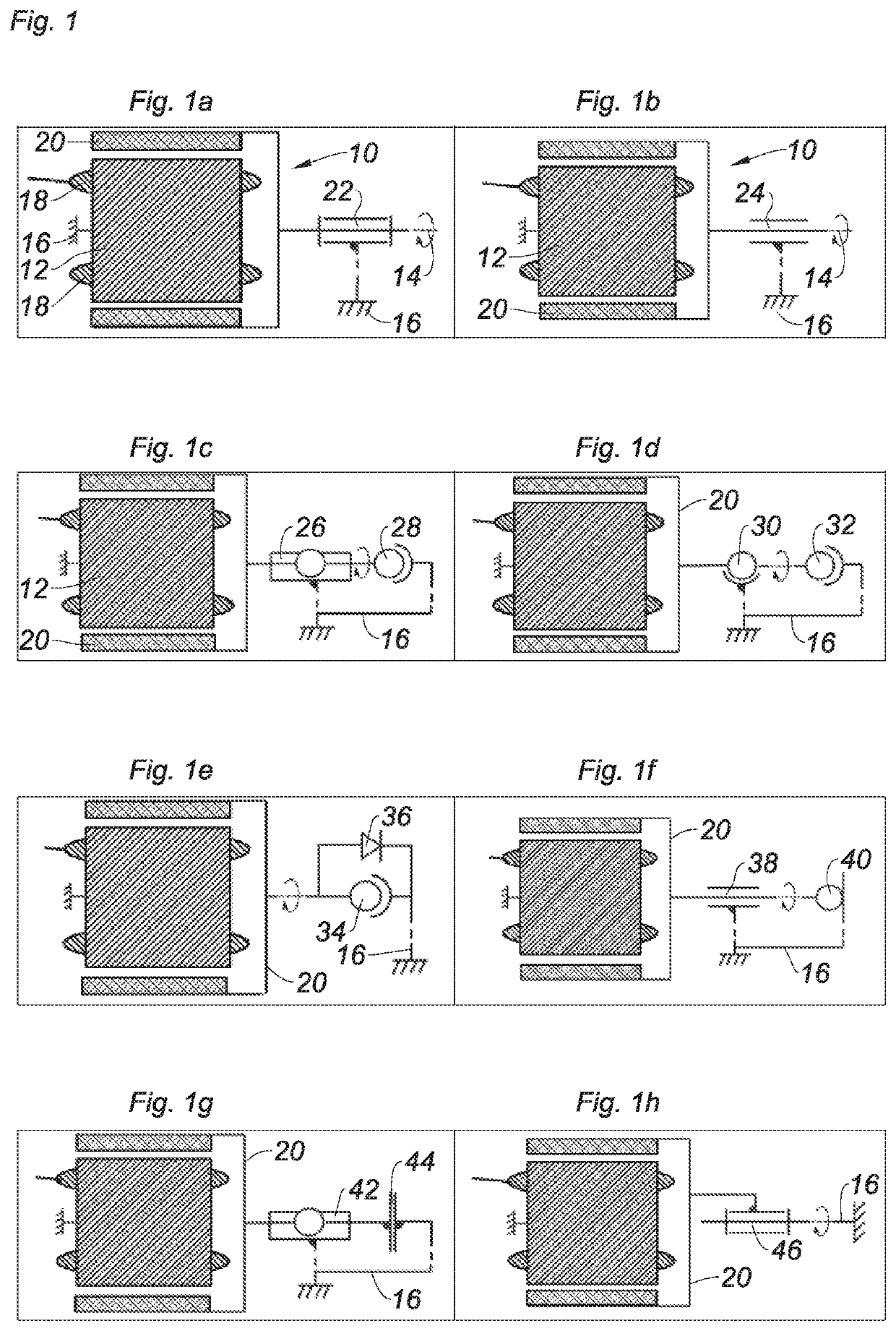 Stirling-cycle cooling device with external rotor motor