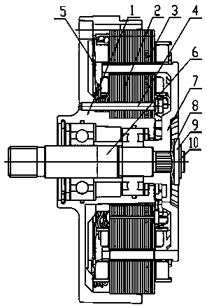 Portable permanent-magnet direct-drive double-stator wind power generator