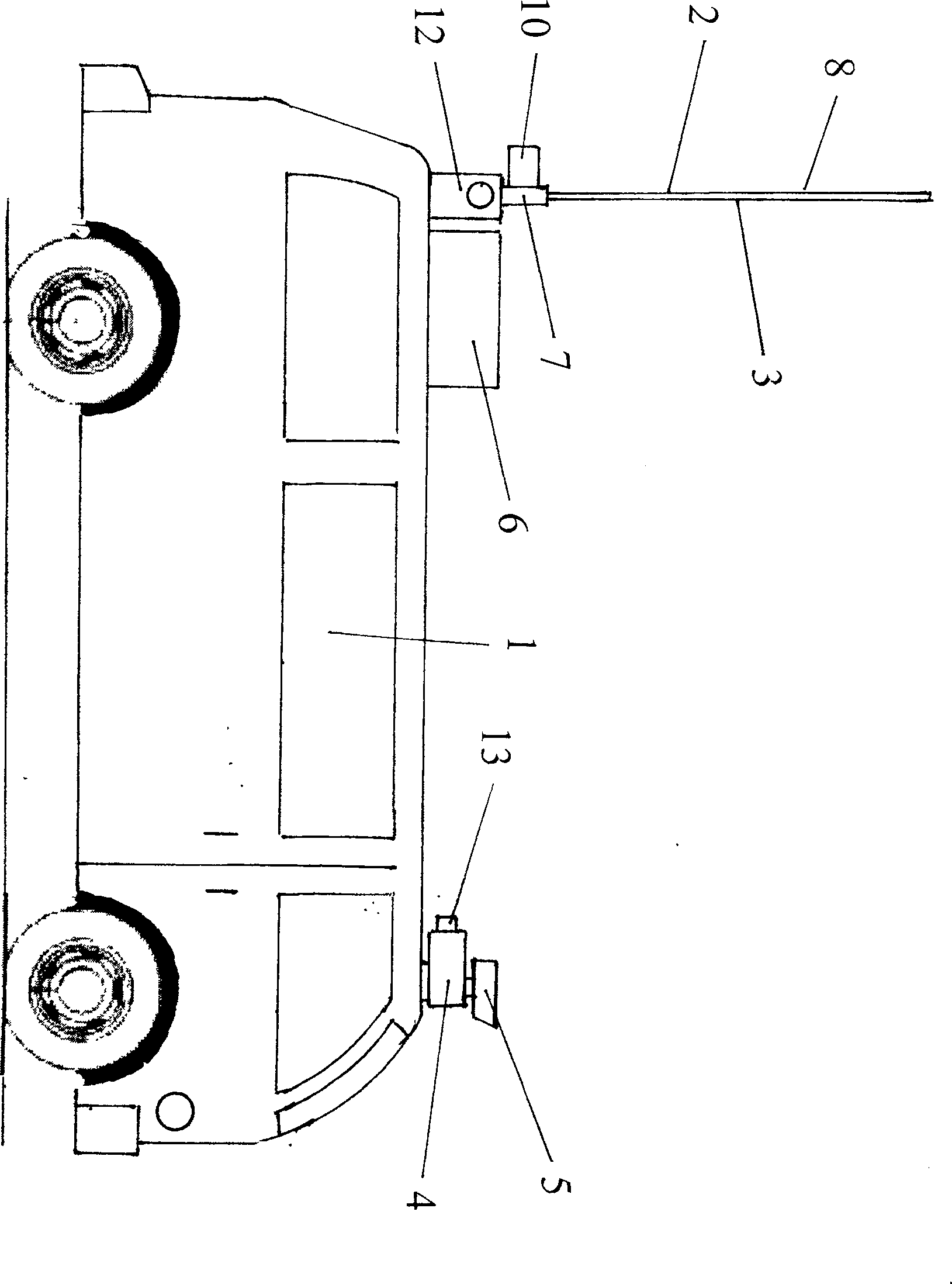 Vehicular video projection and play apparatus for high-brightness screen