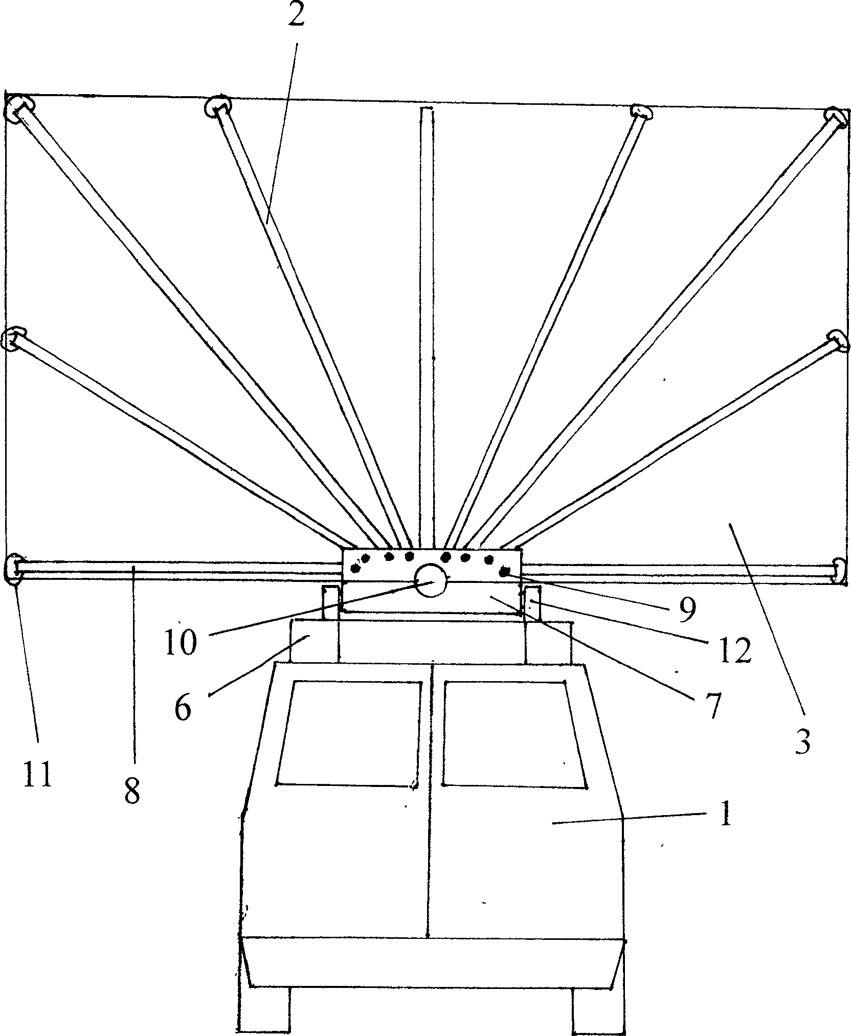 Vehicular video projection and play apparatus for high-brightness screen