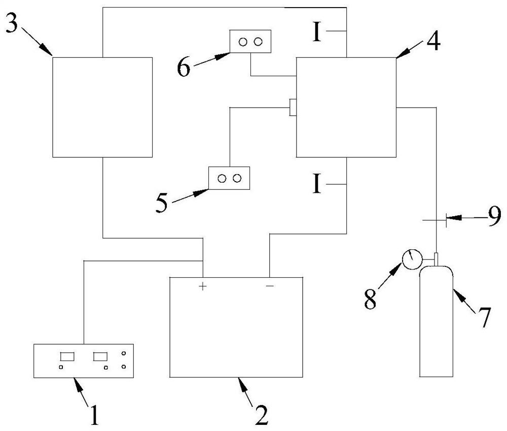 An integrated device and method for electric pulse fracturing anti-permeability and gas seepage