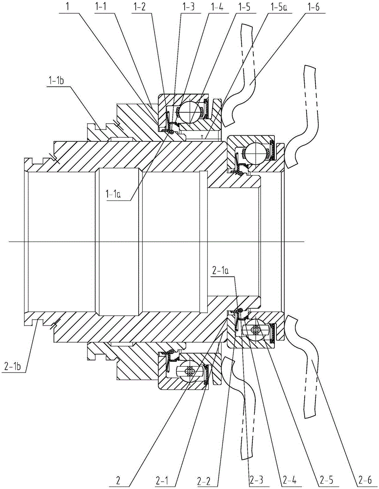 Dry-type double-clutch combined release bearing